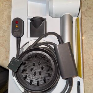 Dyson White and Silver Hair Dryer - Used